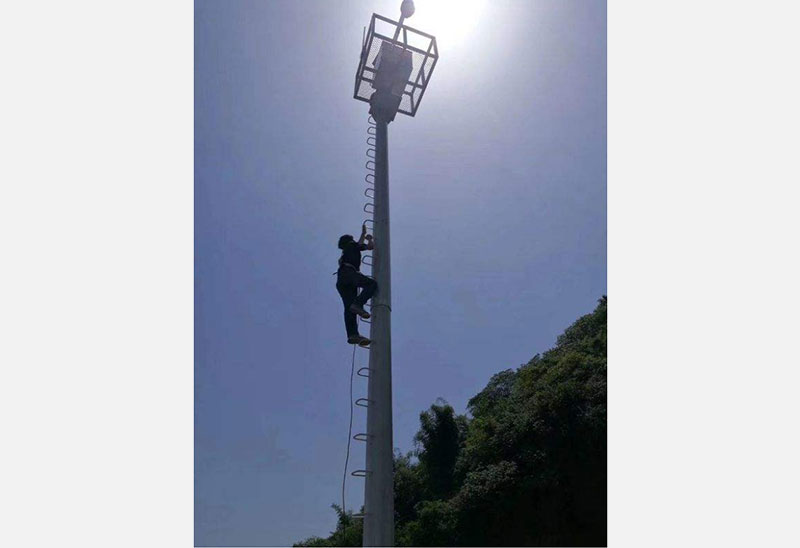 25米爬梯式監(jiān)控桿